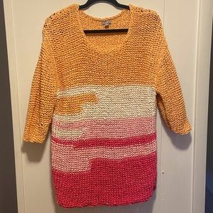 J. Jill Vibrant Knit Sweater